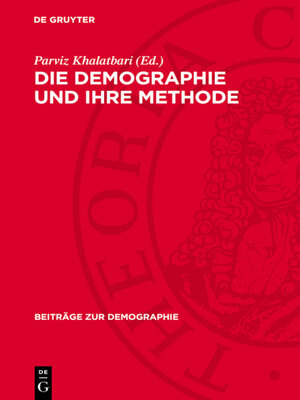 cover image of Die Demographie und ihre Methode